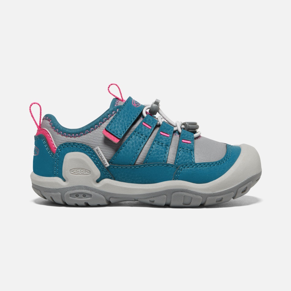 Ivrig Legion Blå-stål Grå Små Børns Knude Hul Sneaker