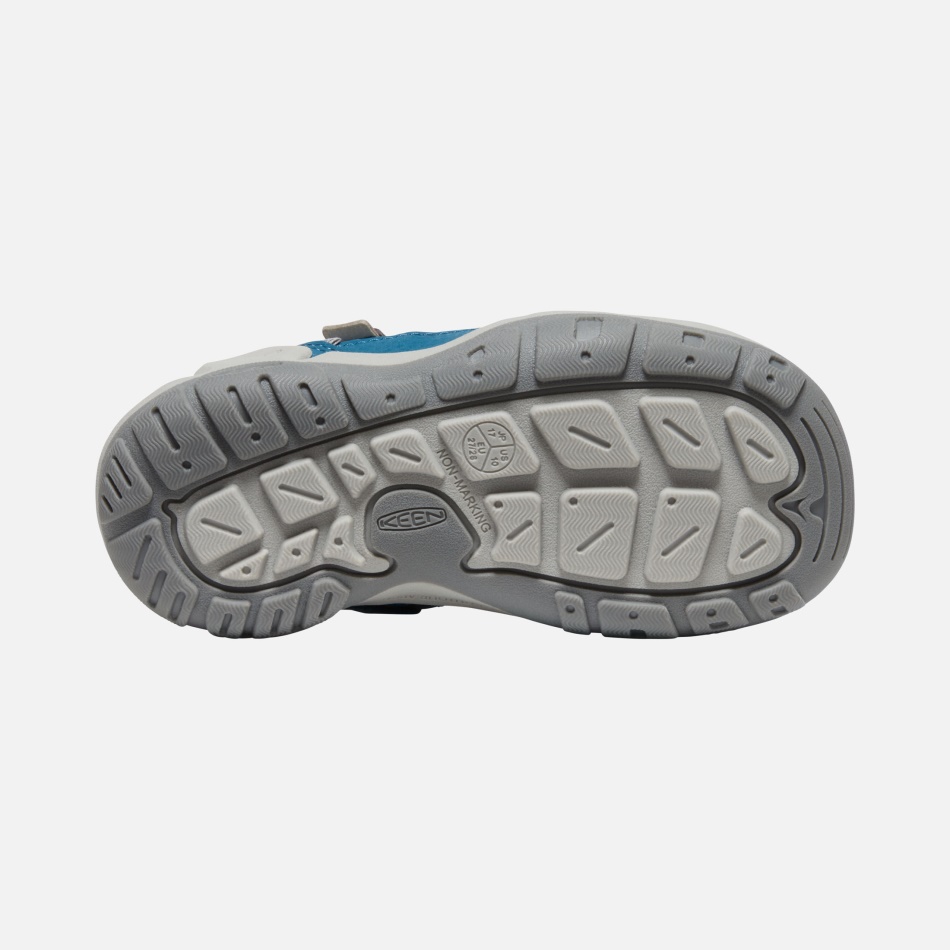 Ivrig Legion Blå-stål Grå Små Børns Knude Hul Sneaker