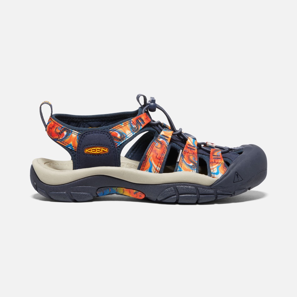 Groovy Orange-marineblå Kvinders Newport X Outdoor Afro Keen