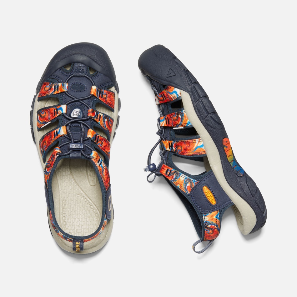 Groovy Orange-marineblå Kvinders Newport X Outdoor Afro Keen