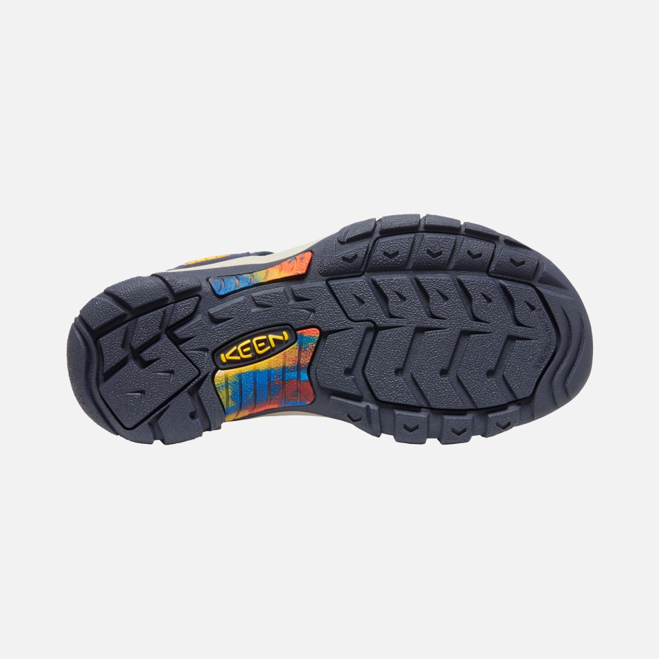 Groovy Orange-marineblå Kvinders Newport X Outdoor Afro Keen