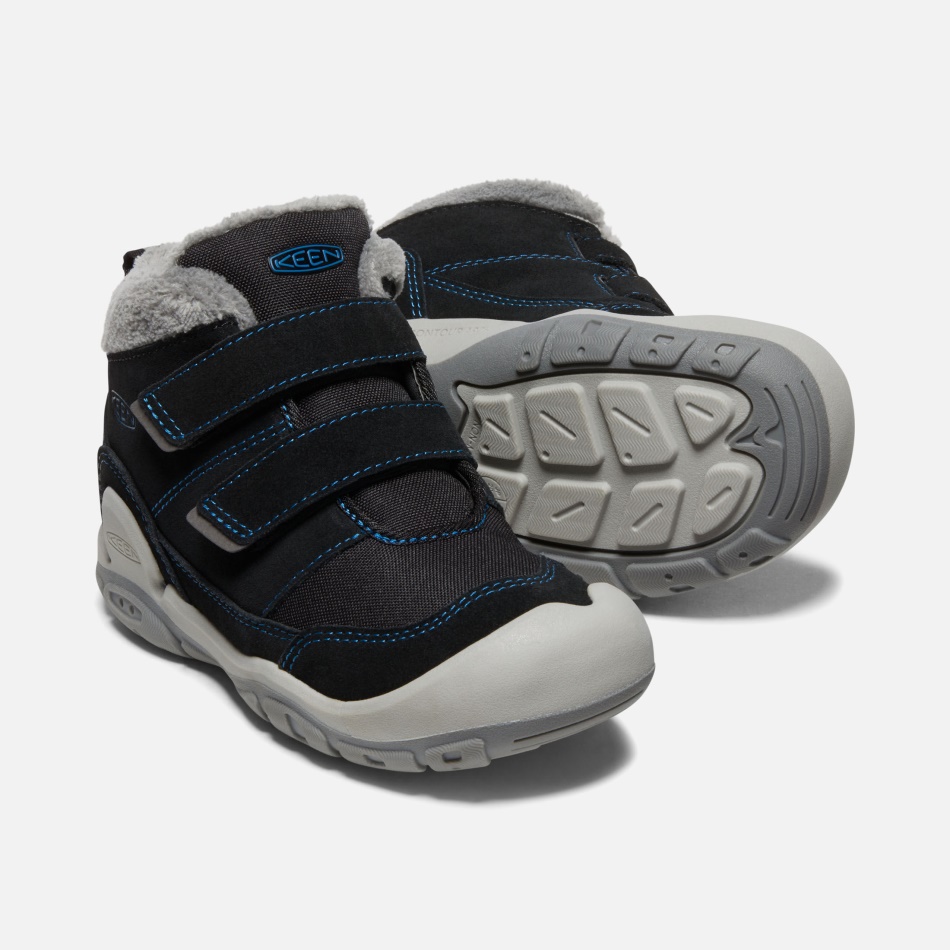 Ivrig Sort-mykonos Blå Store Børns Knude Dobbelt Rem Chukka