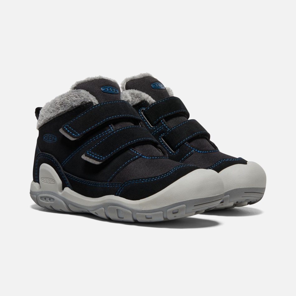 Ivrig Sort-mykonos Blå Store Børns Knude Dobbelt Rem Chukka