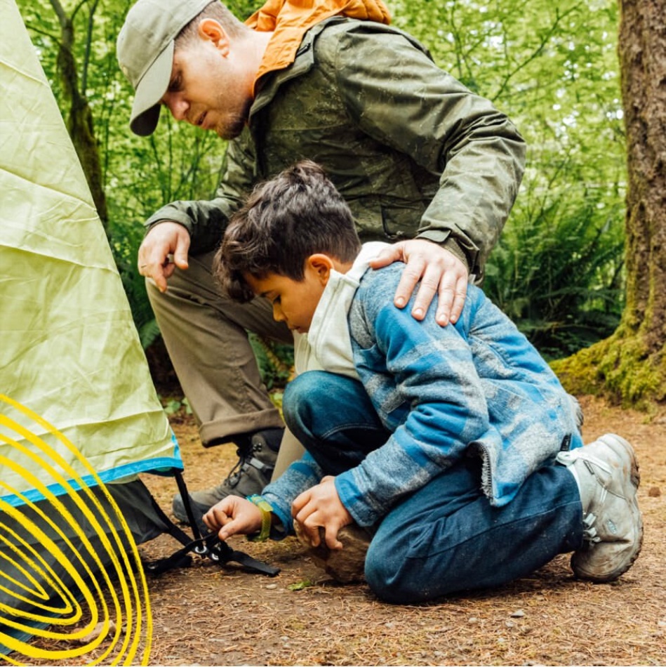 Grå-blå Nuance Skarpe Store Børns Ridge Flex Vandtæt Støvle
