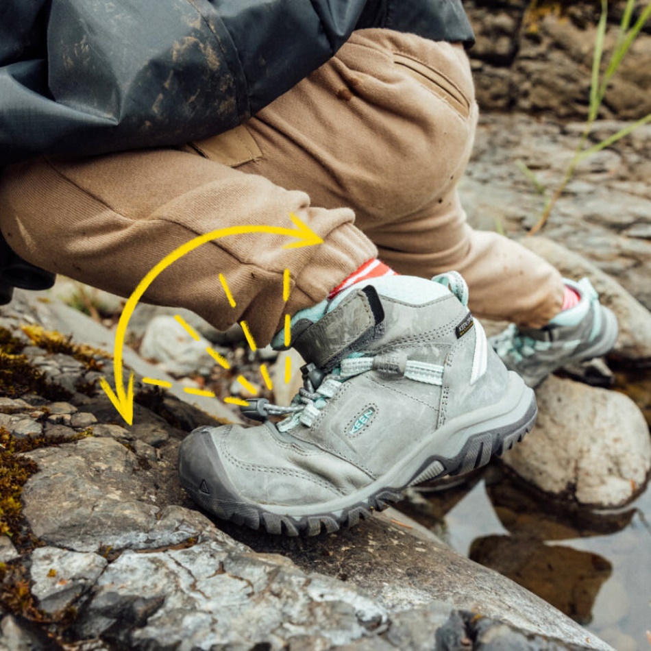 Grå-blå Tone Små Børns Ridge Flex Vandtæt Støvle Keen