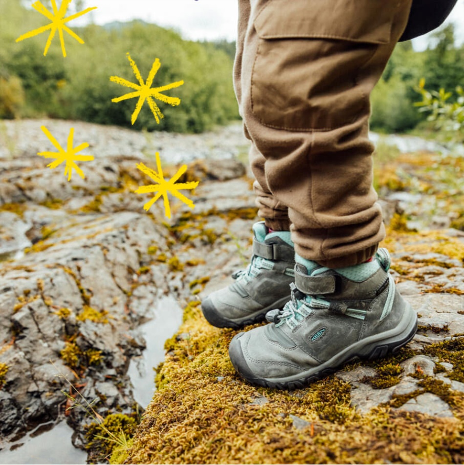 Grå-blå Tone Små Børns Ridge Flex Vandtæt Støvle Keen