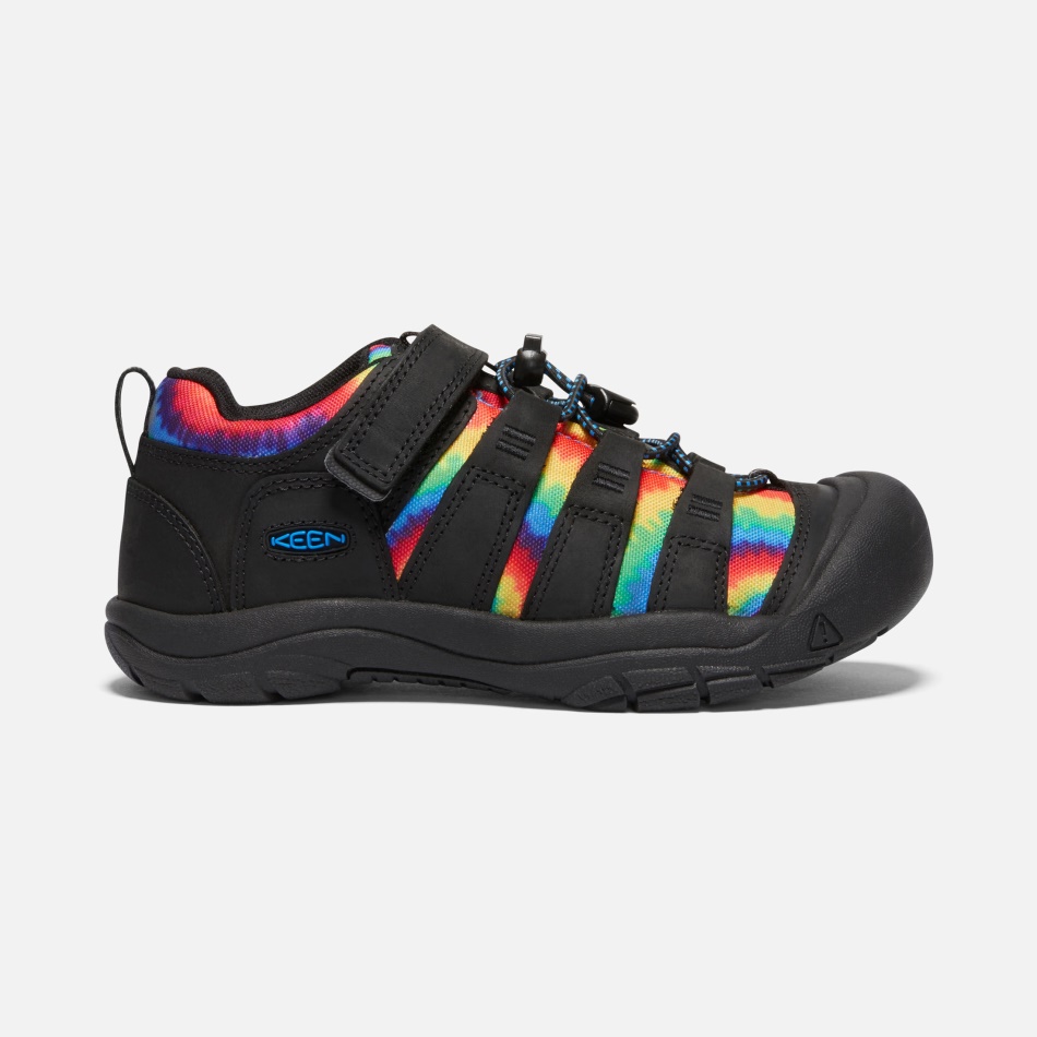 Ivrig Sort-original Tie Dye Newport Sko Til Store Børn