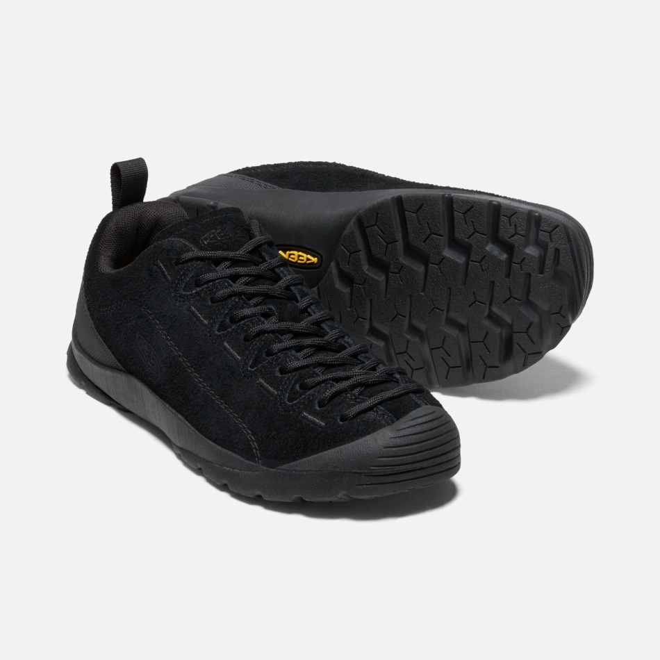 Behårede Sort-sorte Damesneakers I Jasper Ruskind Skarpe