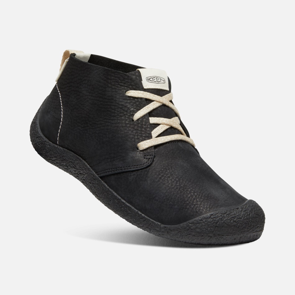 Sort-sort Herre Mosey Læder Chukka Keen