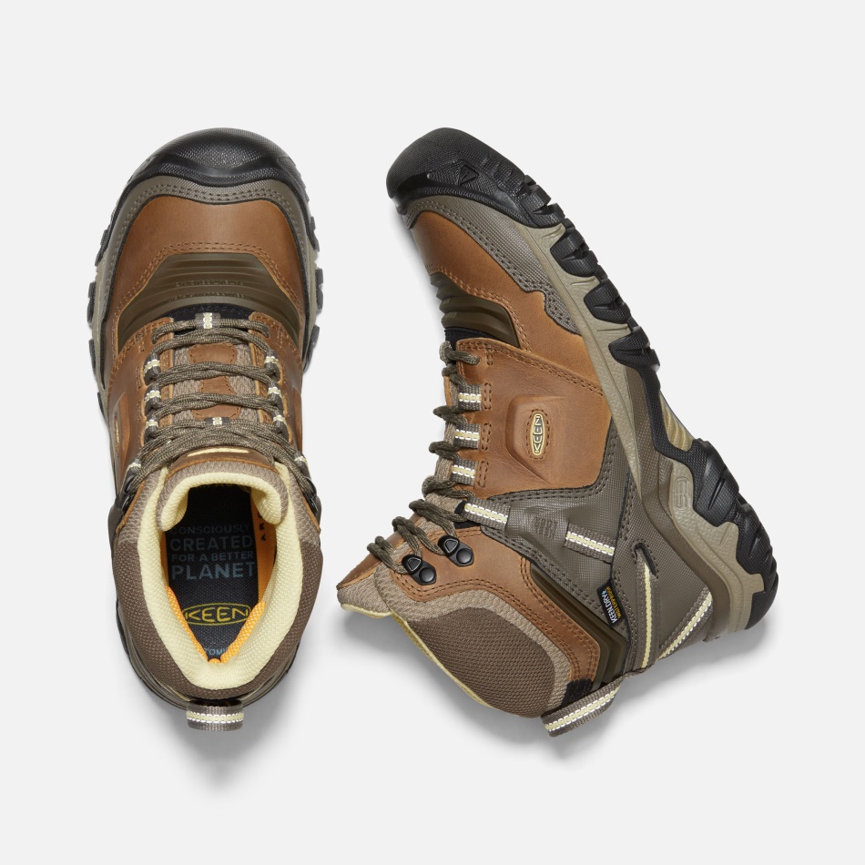 Keen Safari-creme-creme Ridge Flex Vandtæt Støvle