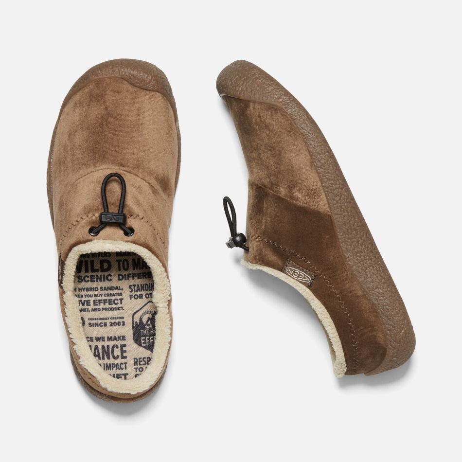 Mørk Jord Velour Ivrig Kvinders Howser Iii Rutsjebane