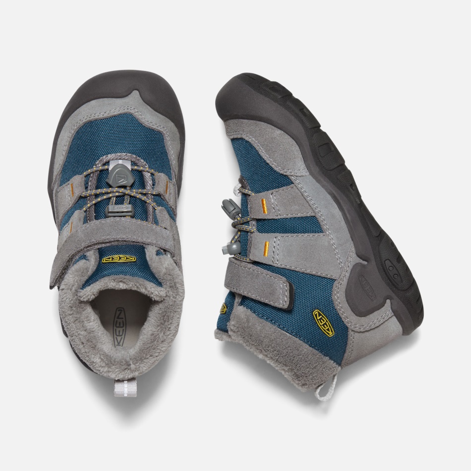 Stål Grå-blå Vinge Blågrøn Små Børns Knude Chukka Skarp