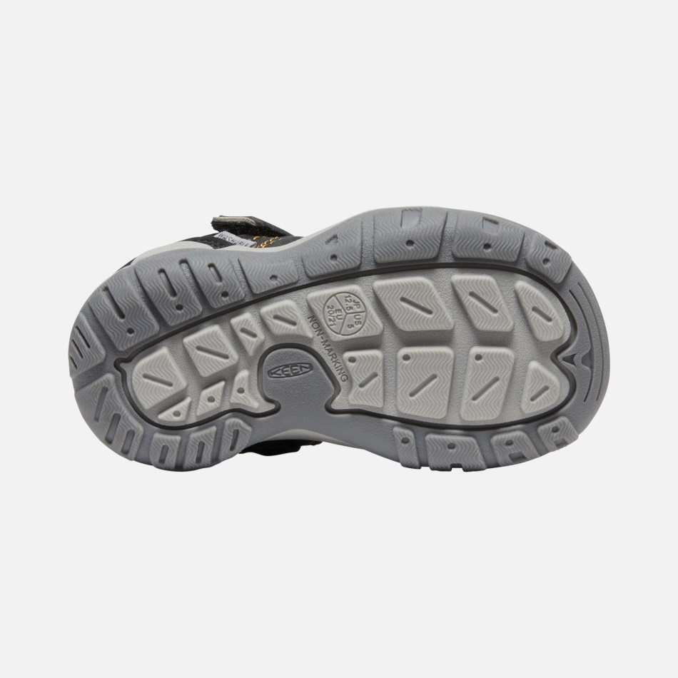 Sort-ivrig Gul Knotch Peak Sneaker Til Småbørn Skarp