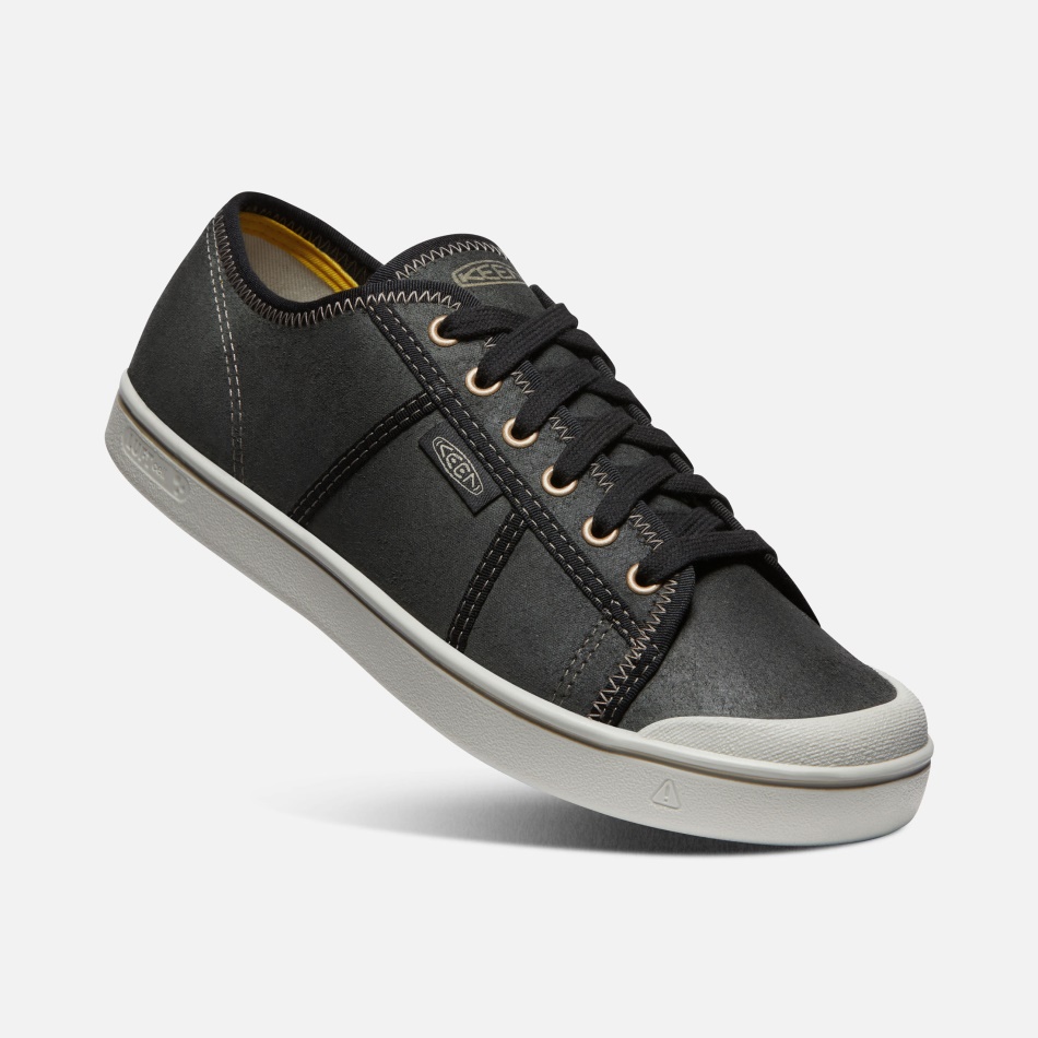Sort-sølv Birk Ivrig Mænds Eldon Harvest Lædersneaker
