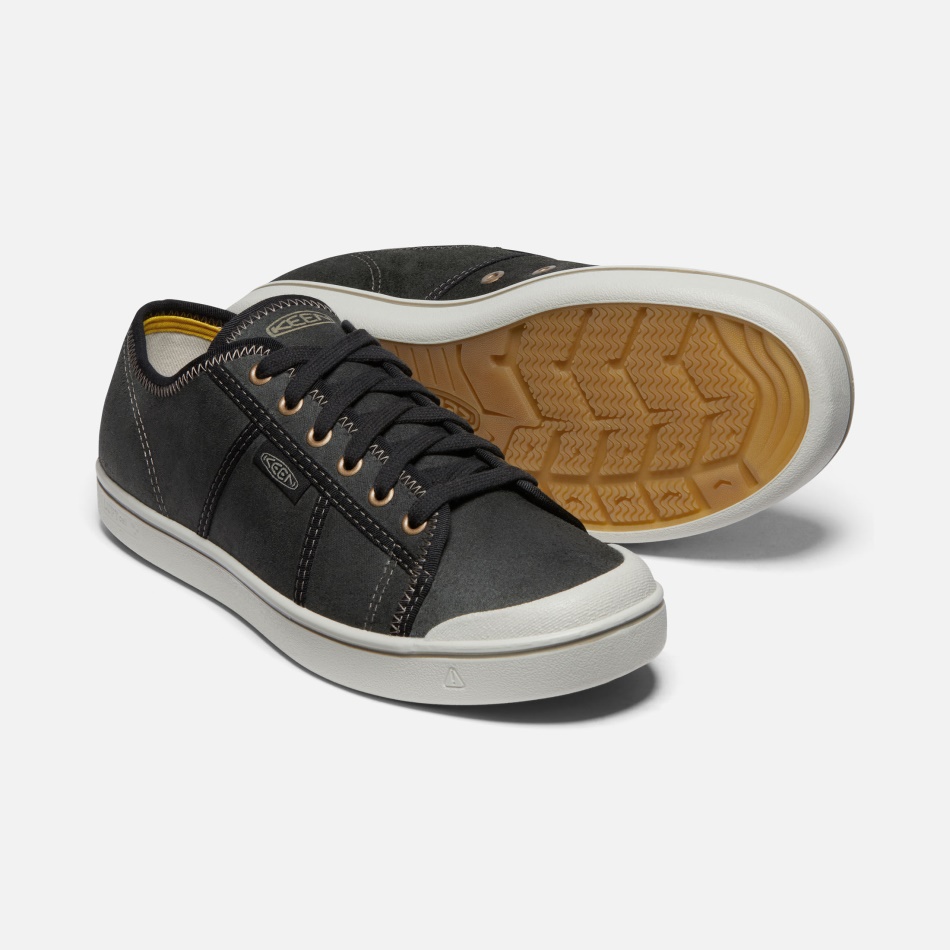 Sort-sølv Birk Ivrig Mænds Eldon Harvest Lædersneaker