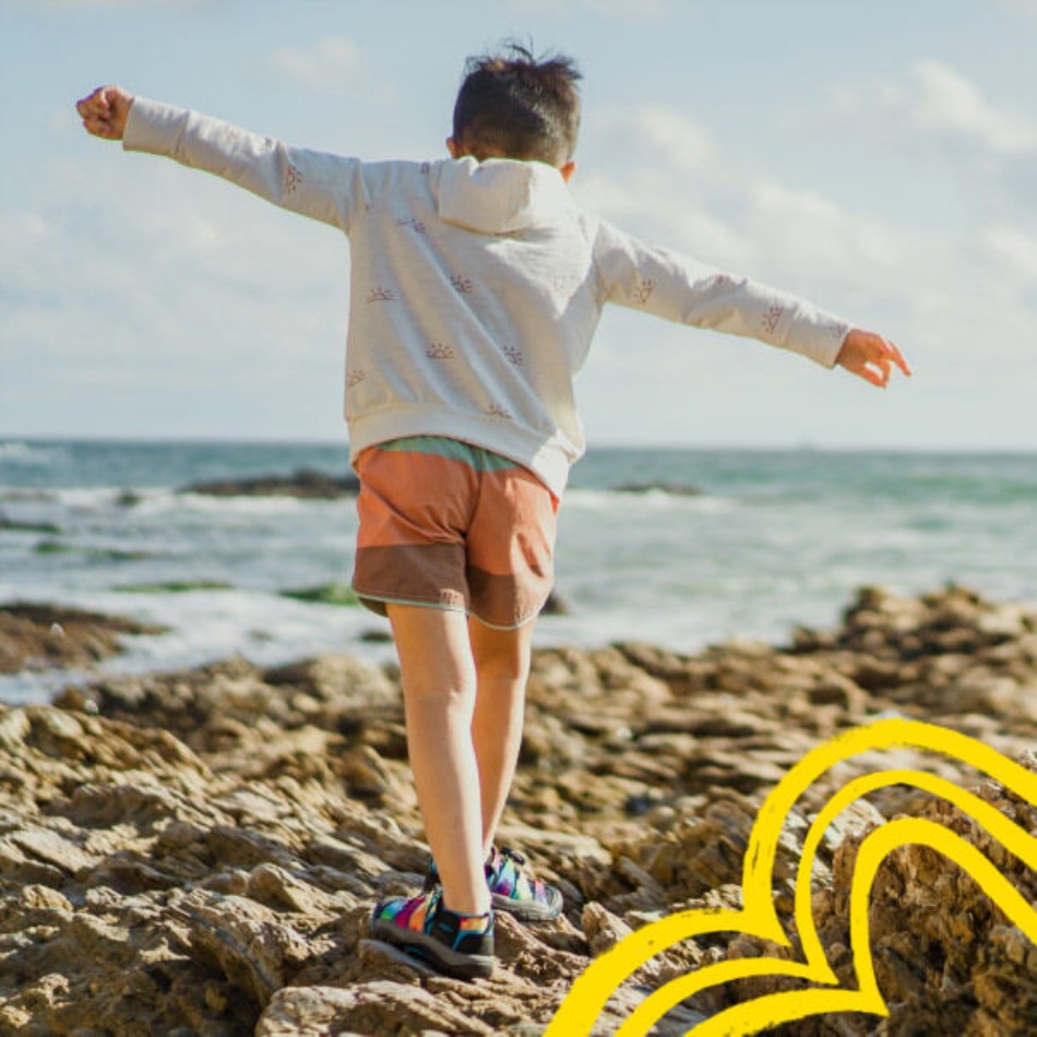 Skarp Stål Grå-sort Store Børns Newport H2